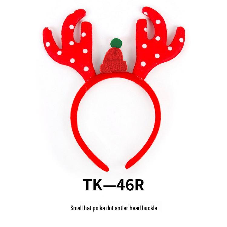 Christmas Antler Headband with Bells for Adults & Children – Festive Holiday Party Accessory