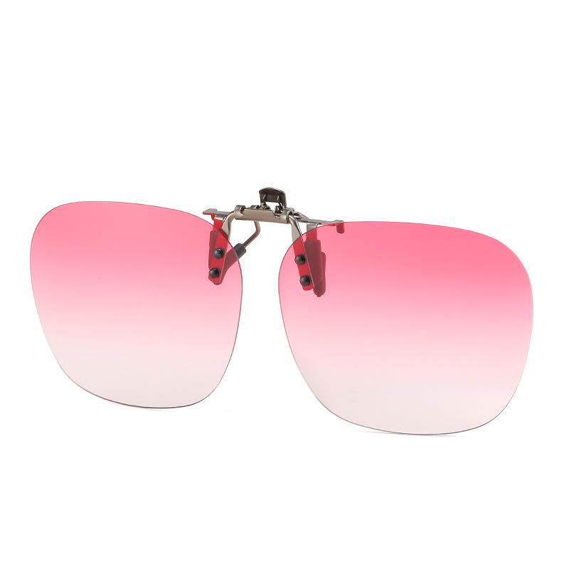 2025 Polarized Rimless Polygonal Clip-on Sunglasses for Day/Night Outdoor, Fishing, and Driving