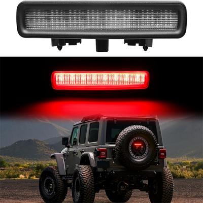 Led 3Rd Brake Light For Jeep Wrangler Jl 2018-2024 Rear High Mount Stop Light Brake Lamp Smoked Lens