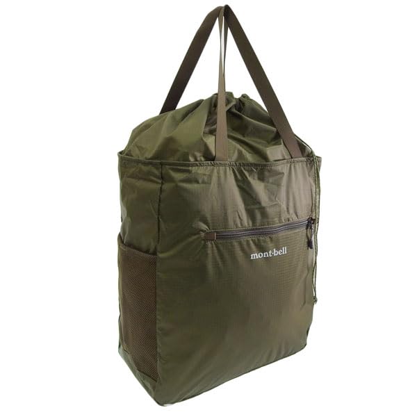mont-bell light tote m 21l packable tote bag a4 compatible dark green