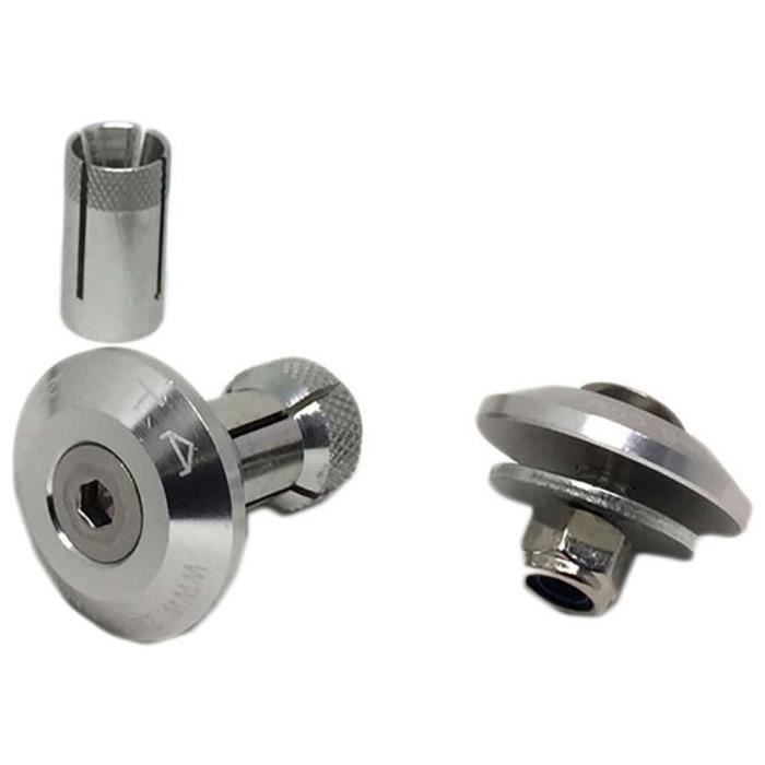 Embouts de guidon - ZETA - Swivel - 29 mm - Argenté - 2 unités