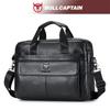 Sac pour ordinateur portable en cuir de vachette première couche, sac à bandoulière de 14 pouces, mallette d'affaires, sac à main de marque