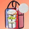 Mittagessenstasche Tragbar mit Aluminiumfolie Isolierte Lunchtasche Verdickter Thermokühlbehälter für Reisen Wandern Camping Picknick