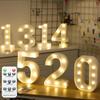 INS LED Alphabet & Number Lights for Weddings, Birthdays, and Proposals