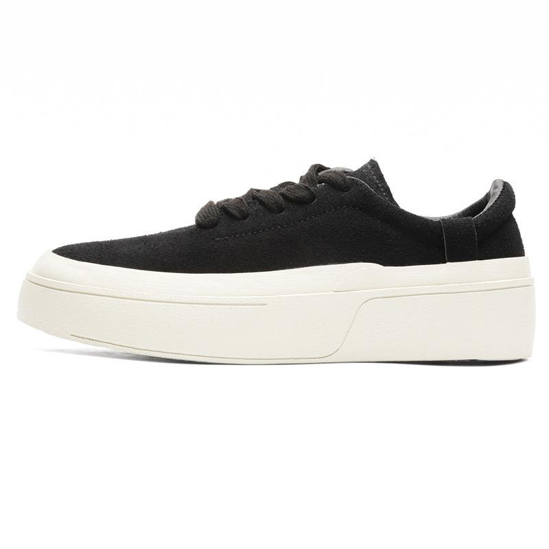 AFANTING low-top vulcanized shoes retro Japanese flip-fur canvas shoes tide-increasing board shoes X