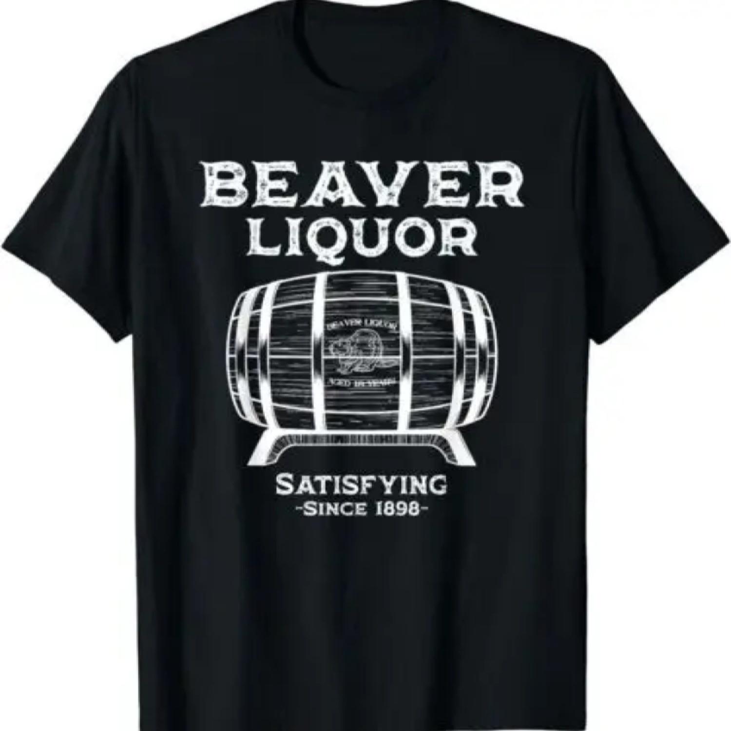 Beaver Liquor Beaver Liqueur Adult Humor Drinking Humor T-Shirt S