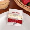 Star Headwear Red Duck Billed Clip New Broken Hair Clip  Gift