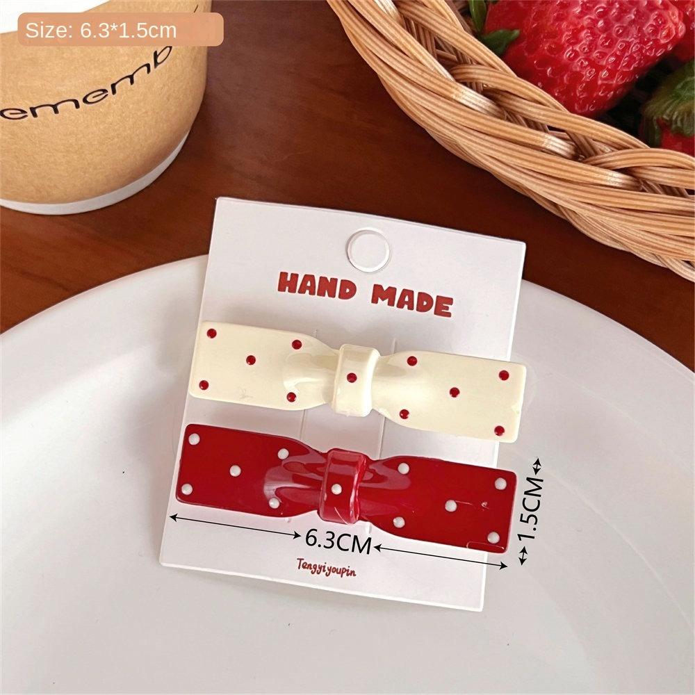 Star Headwear Red Duck Billed Clip New Broken Hair Clip  Gift