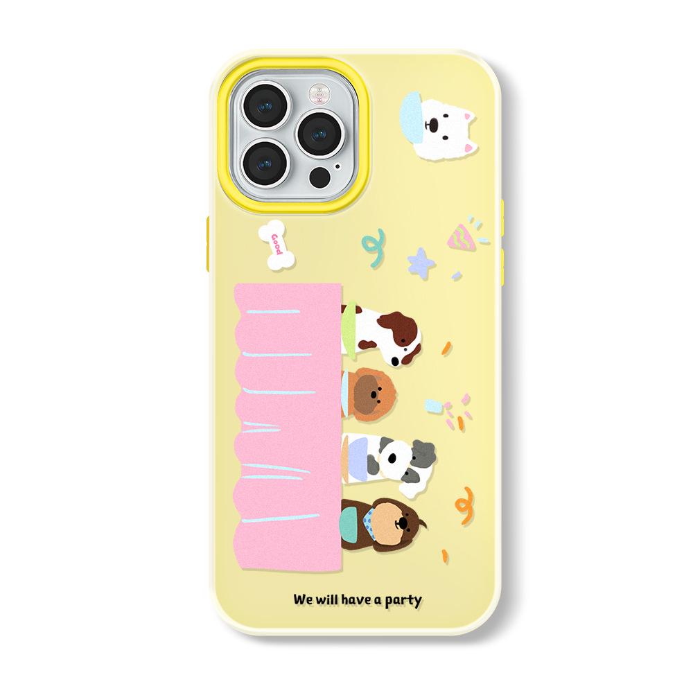 

Zhitai Желейный чехол для iPhone 12/13/14 Pro Max & 16 - Мультяшный дизайн iPhone 16