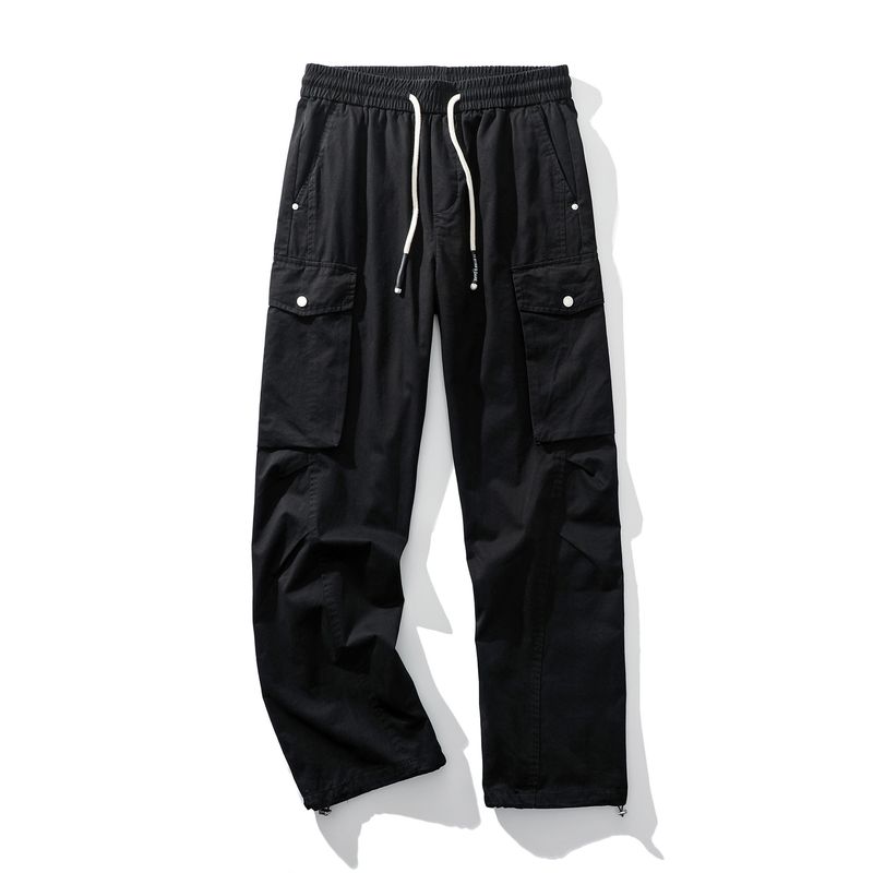 American Retro Heavy Cotton Wide-Leg Straight Work Pants for Men, Spring and Autumn Pants, Foreign Trade Men's Loose Casual Long Pants