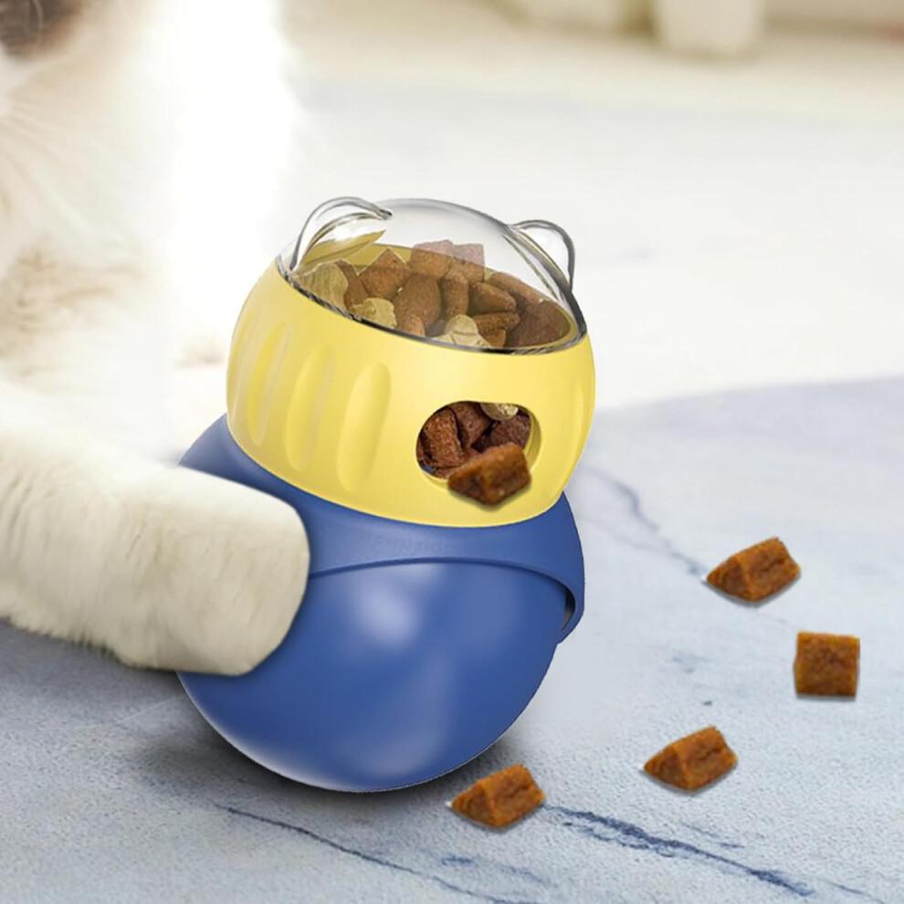 Cat Dispenser with Slow Feeding Design, Interactive Indoor Cat Feeder Ball for Mental Stimulation