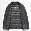Men's Winter Wool Coat with Detachable Down Liner