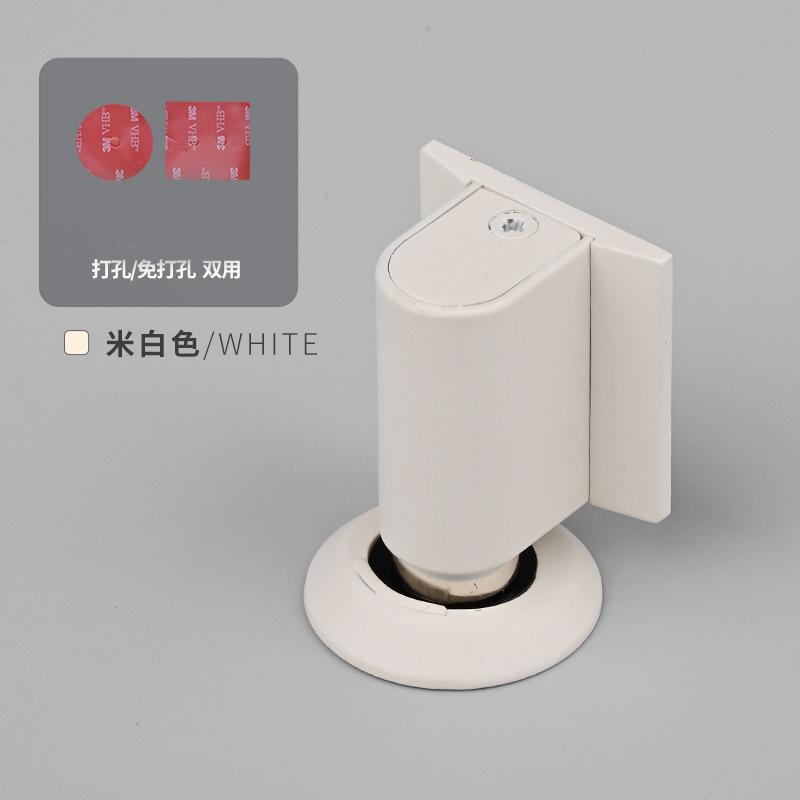 Invisible Punch-Free Door Suction Strong Magnetic Windproof Ground Suction Anti-Collision Home Bathroom Bedroom Door Block Touc