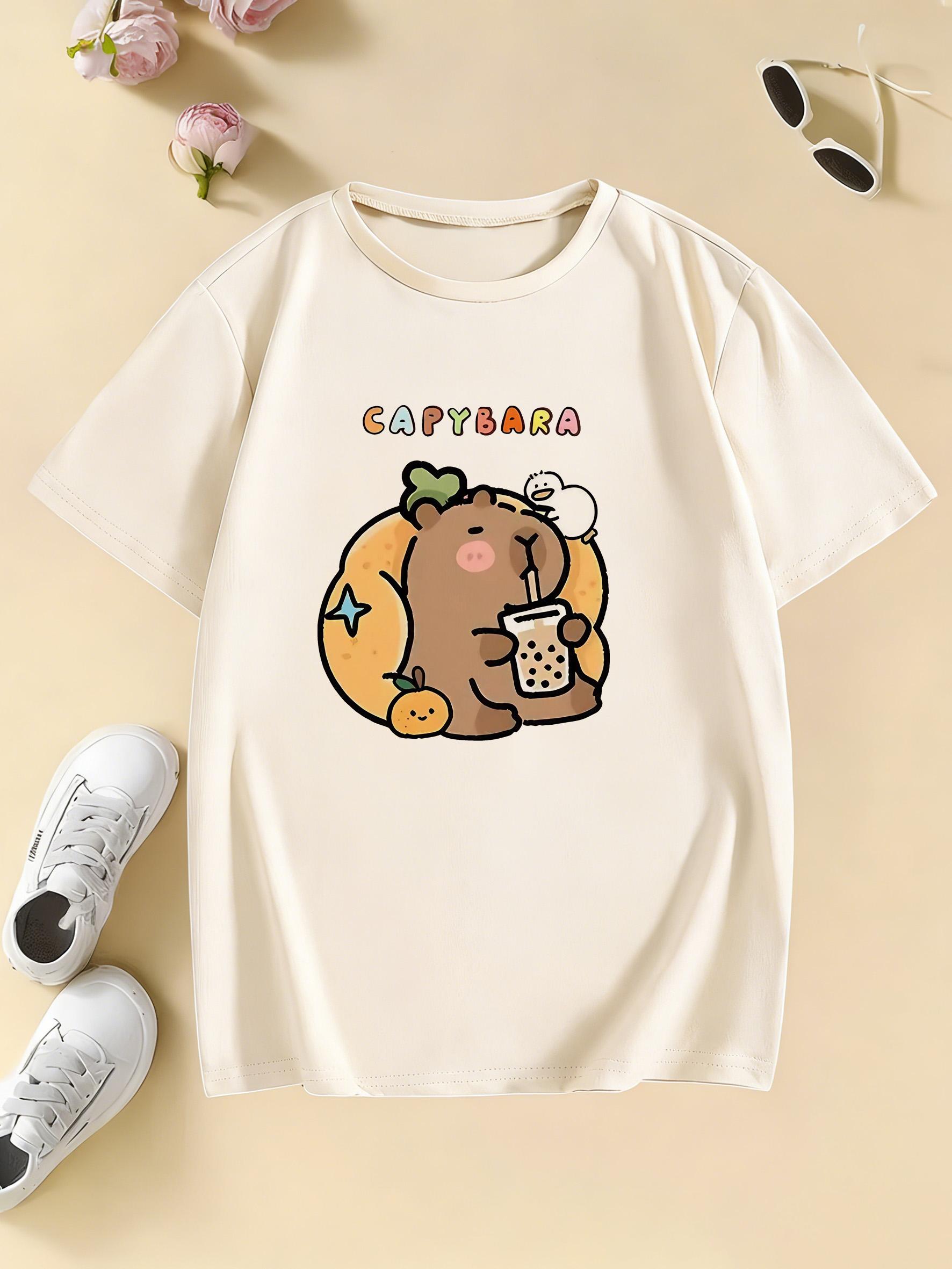 New 2026 Happy Bear Funny T Shirts Manga Kids Childrens Tshirt Boys Girls Summer Spring Casual Top Tee Shirt 110