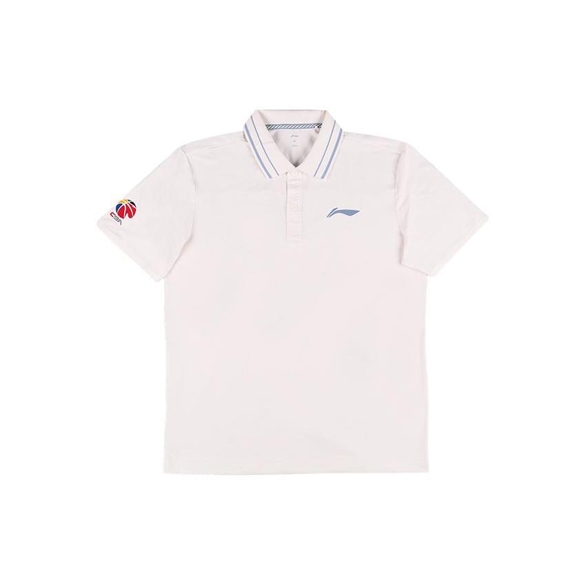 Li Ning CBA Collection Polo Shirt Men s White APLT341-2 M