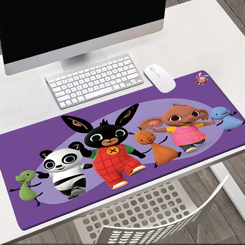 rabbit Bing Friends Garden Party   Mouse pad Office Desk Mat, Gaming Mouse Pad Mousepad, keyboard pad,Heavy-Duty Non-Slip Rubber Backing, Gift