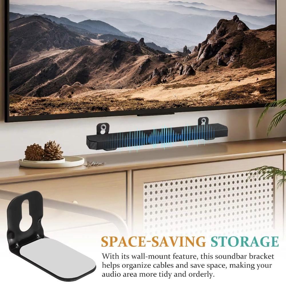 L Shaped Bracket Soundbar Hanger Soundbar Wall Mount  Audio System Setup
