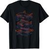 Line Art Fishes Minimalist Aesthetic Fish Artsy Graphic Tee T-Shirt