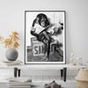 Black White Fun Animal Monkey Orangutan Read Newspaper Play Chess Poster and Print Wall Art Canvas Painting Picture Home Decor