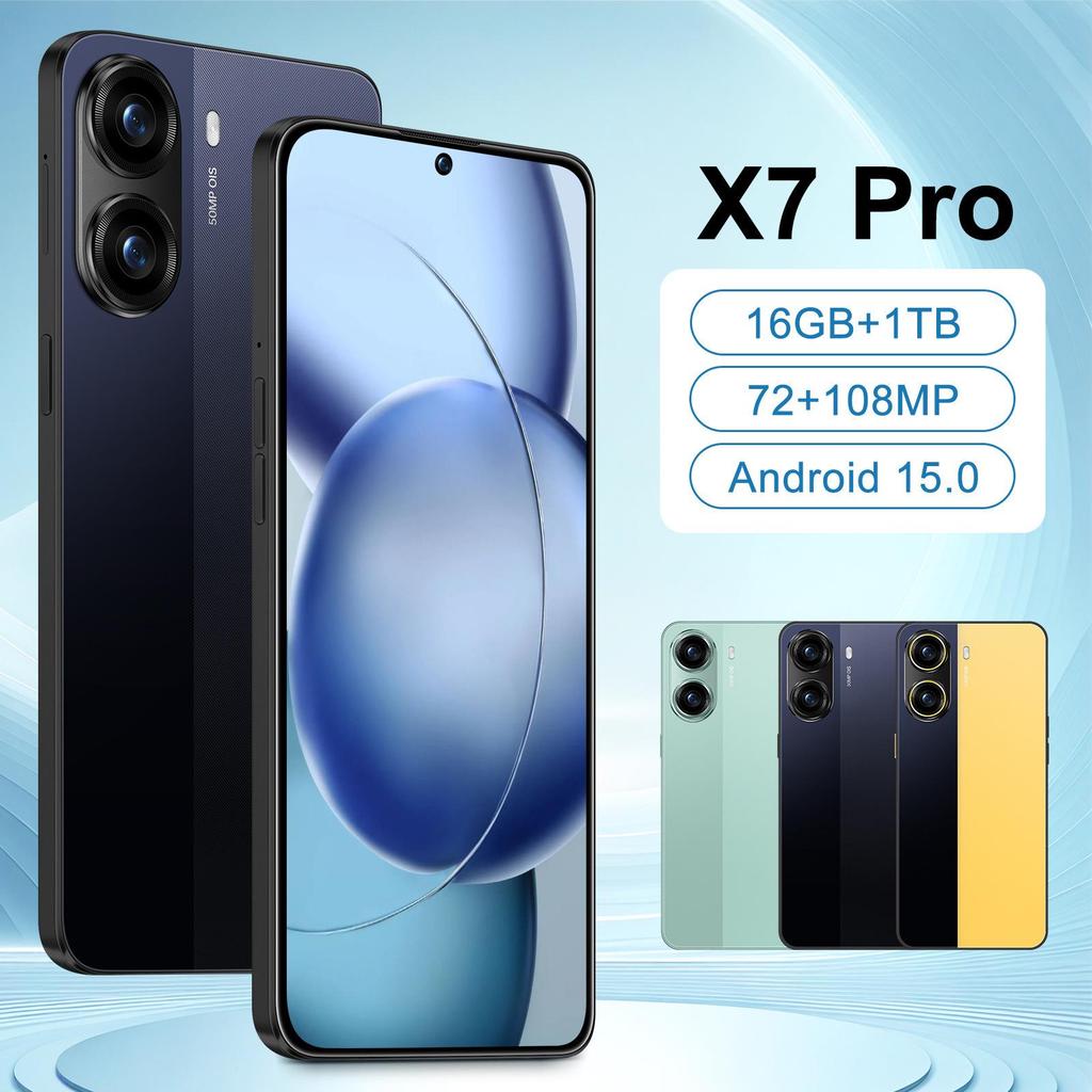 X7 Pro Android Smartphone: 7.3" Ultra-large Screen, 16+1T, Overseas Edition.