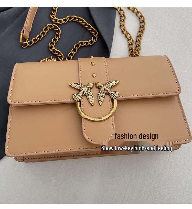 Damen 2024 Crossbody-Kettentasche - Stilvolles koreanisches kleines quadratisches Design