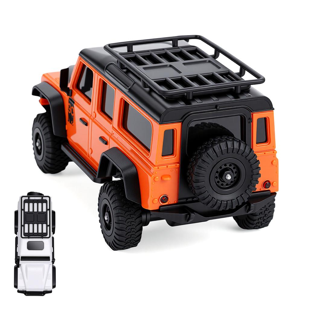 1:43 Scale RC Car, 2.4G Remote and App Control Electric Off Road Vehicle with LED Lights, Interchangeable Body Shells