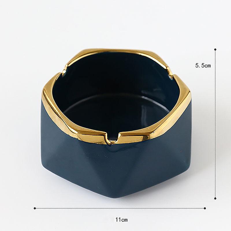 European Ceramic Ashtray Accessories Home Living Room Coffee Table Furnishing Ornaments Hotel Club KTV Desk Decoration Items