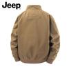Jeep Men's Vintage Washed Stand-Collar Casual Jacket