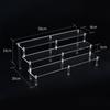 Clear 1-6 Tier Acrylic Display Stand for Funko Figures, Cupcake, Cosmetics, Perfume,Blind Box Display Riser Rack Dessert Shelf