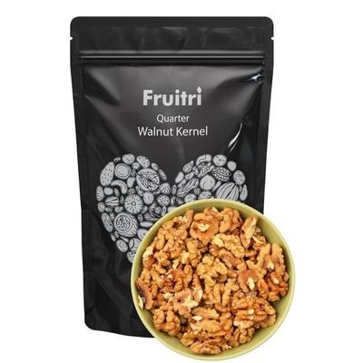 Fruitri Kalifornische Gebrochene Walnüsse ohne Schale, Hellgoldene Akhrot Giri, 500g