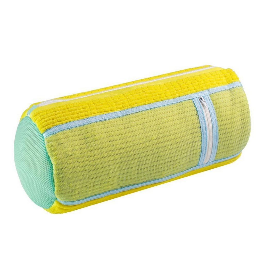Shoe Washing Machine Bag for All Shoe Types-Yellow with Blue Zipper,Ideal for and Casual Shoes,Laundry Wash Bag