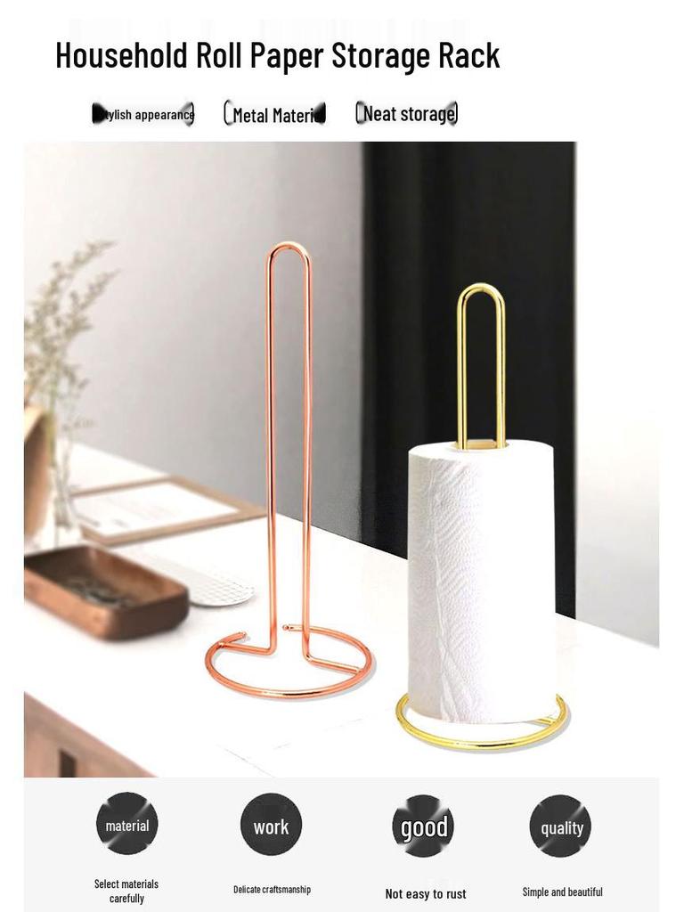 Nordic Iron Tissue Holder: Vertical Napkin Rack for Kitchen or Dining Table