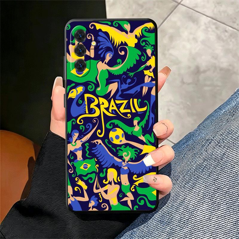 Brazil Brazilian Flag Soft Phone Case for Samsung A17 A37 A57 A16 A26 A36 A56 A15 A25 A35 A55 A14 A24 A34 A54 A13 A23 A33 A53 A5