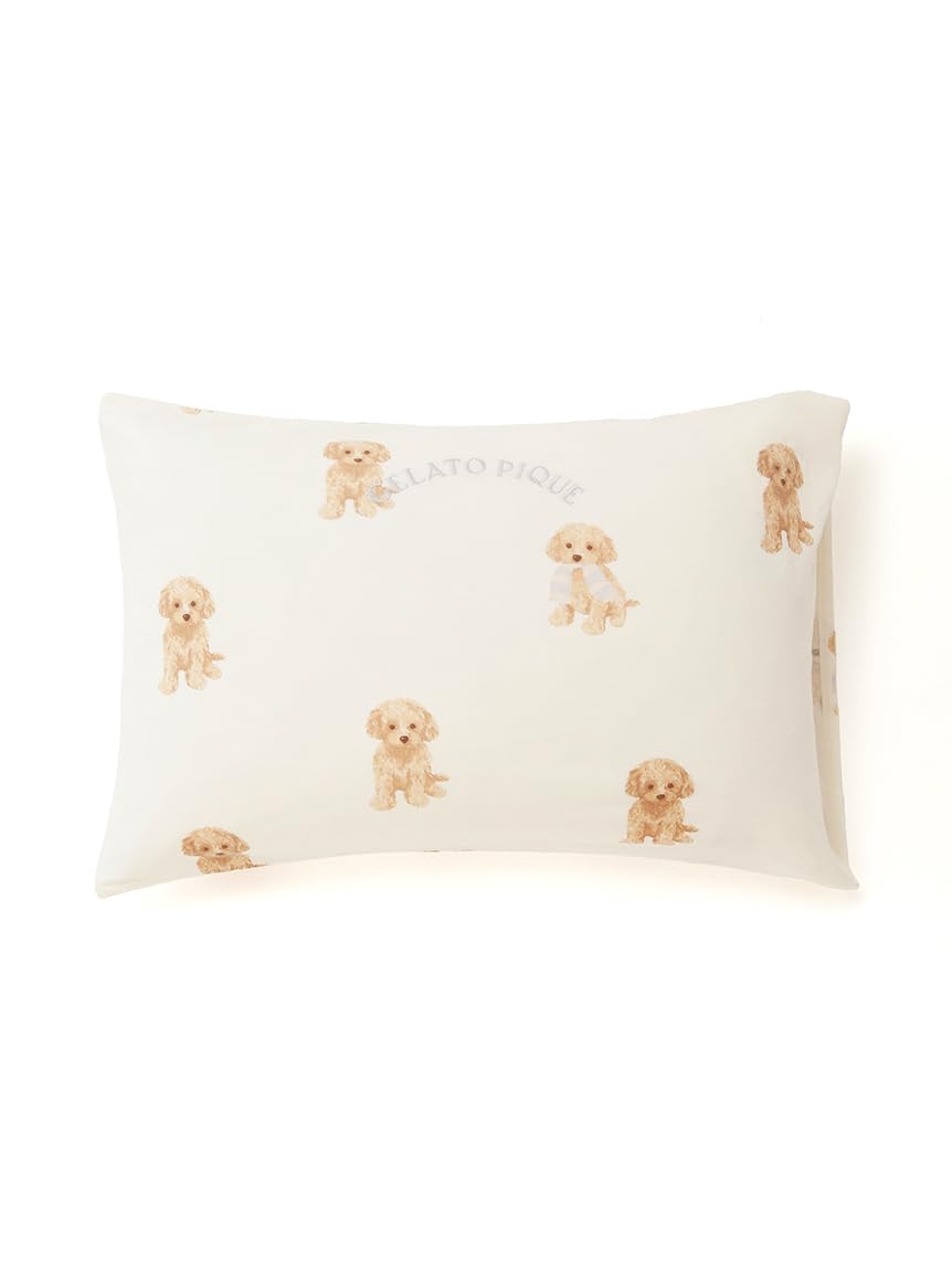 

Gelato Pique Sleep Toy Poodle Print Pillowcase PSGG251834 OWHT F Women s