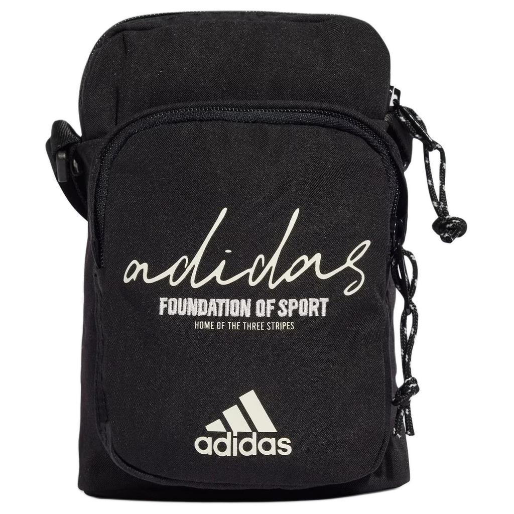 New Adidas Recycled Polyester Crossbody Bag Shoulder Bag Unisex Black & Jade White IX6809