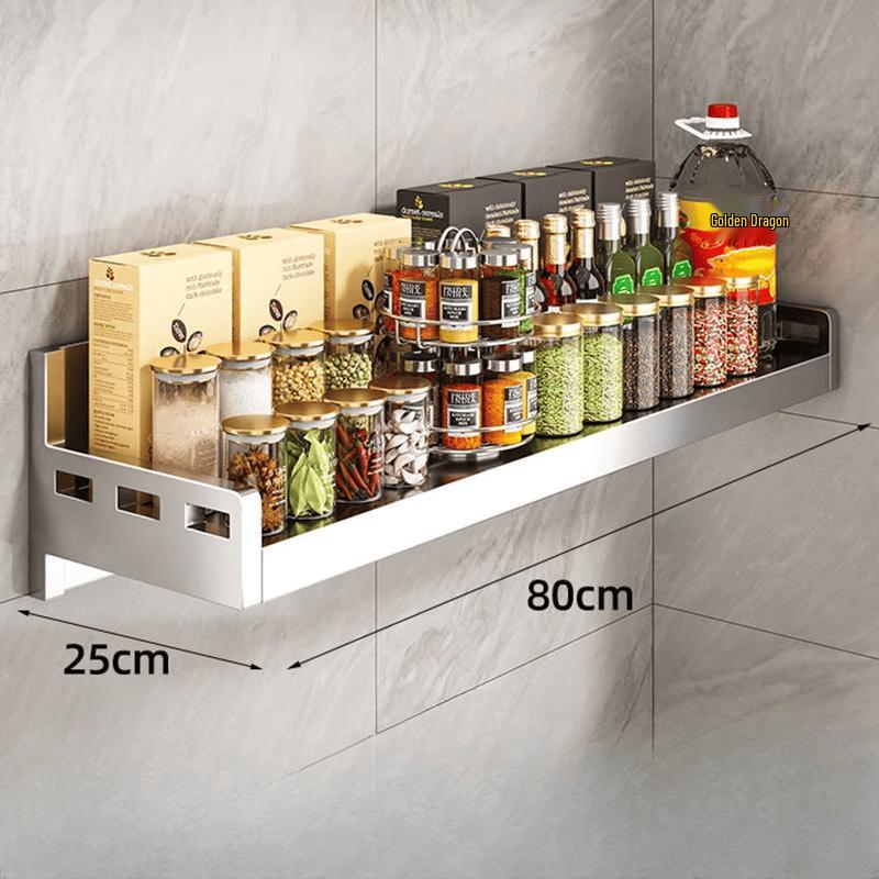 Handun 304 Stainless Steel Kitchen Wall-Mounted Spice Rack