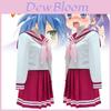 Elegante Set Uniforme da Marinaio Giapponese per Bambine con Tessuto Confortevole e Gonna Pieghettata