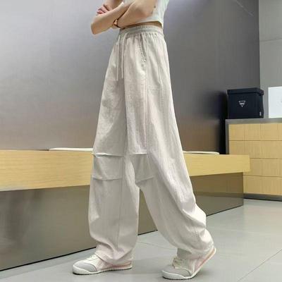 Pantaloni casual largi, cu uscare rapidă, de vară, pentru fete, 2025
