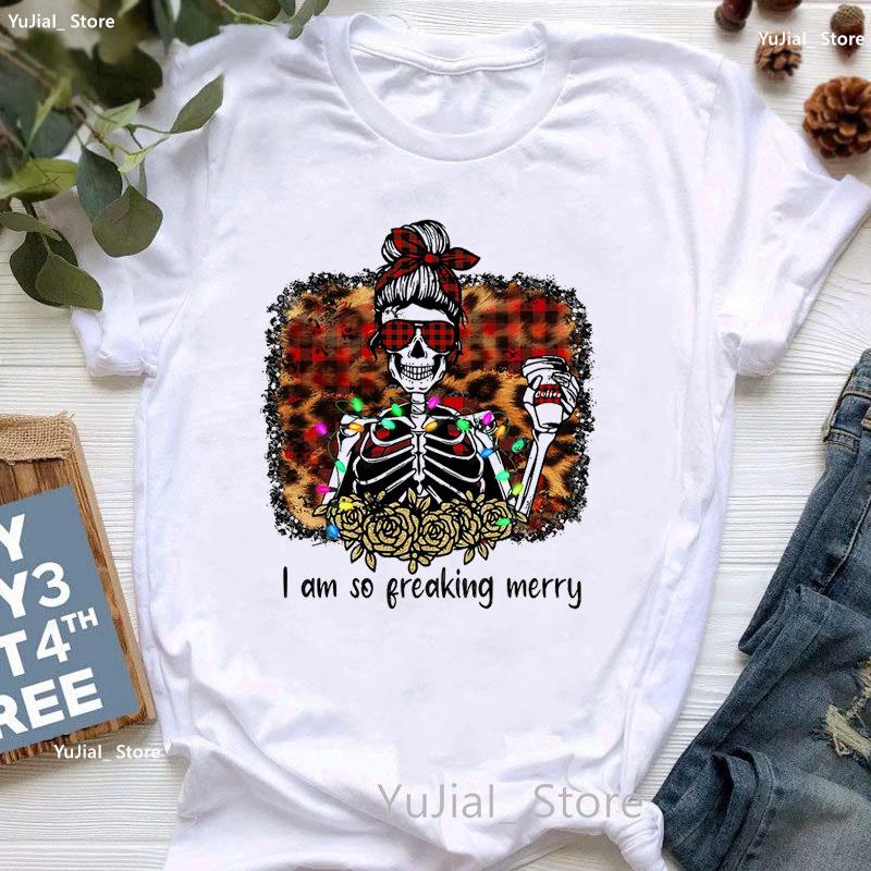 Santa Claus Riding A Dolphin Print Tshirt for Girls White Casual Christmas Gift Tshirt Fashionable Shortsleeved Tshirt Women