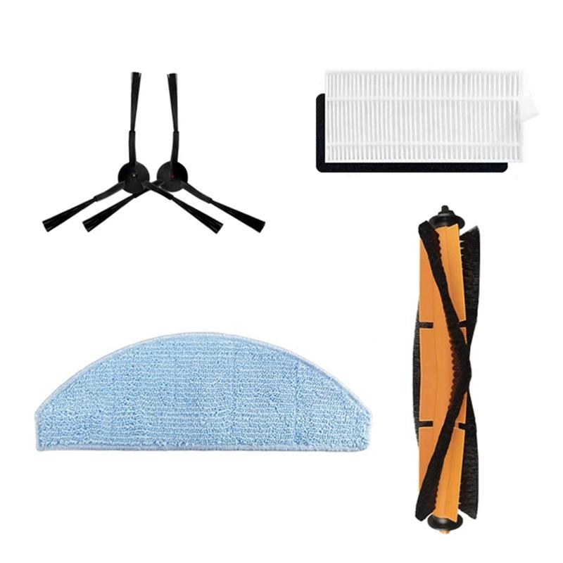 B69A For Vistefly M203 Robot Vacuum Cleaner Spare Parts Accessories Main Side Brush Hepa Filter Mop Rag Cloth Dust Bag