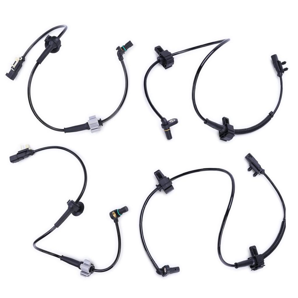 4Pcs ABS Sensor Anti-Lock Brake System Wheel Speed Sensor Front/Rear Wheels Compatible with for J-eep Silverado 1500 Tahoe for Sierra 1500 Yukon