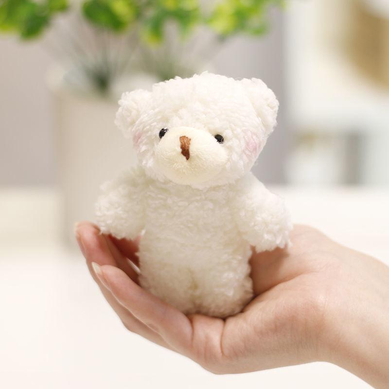 Plush Teddy Bear Keychain Pendant - Wedding Toss or Claw Machine Doll Gift