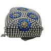 Silver Metal Beaded Ethnic Purse Girls Bridal Bag Cross Body Bag for women/Girl Party Clutch Metal Clutches Vintage Brass