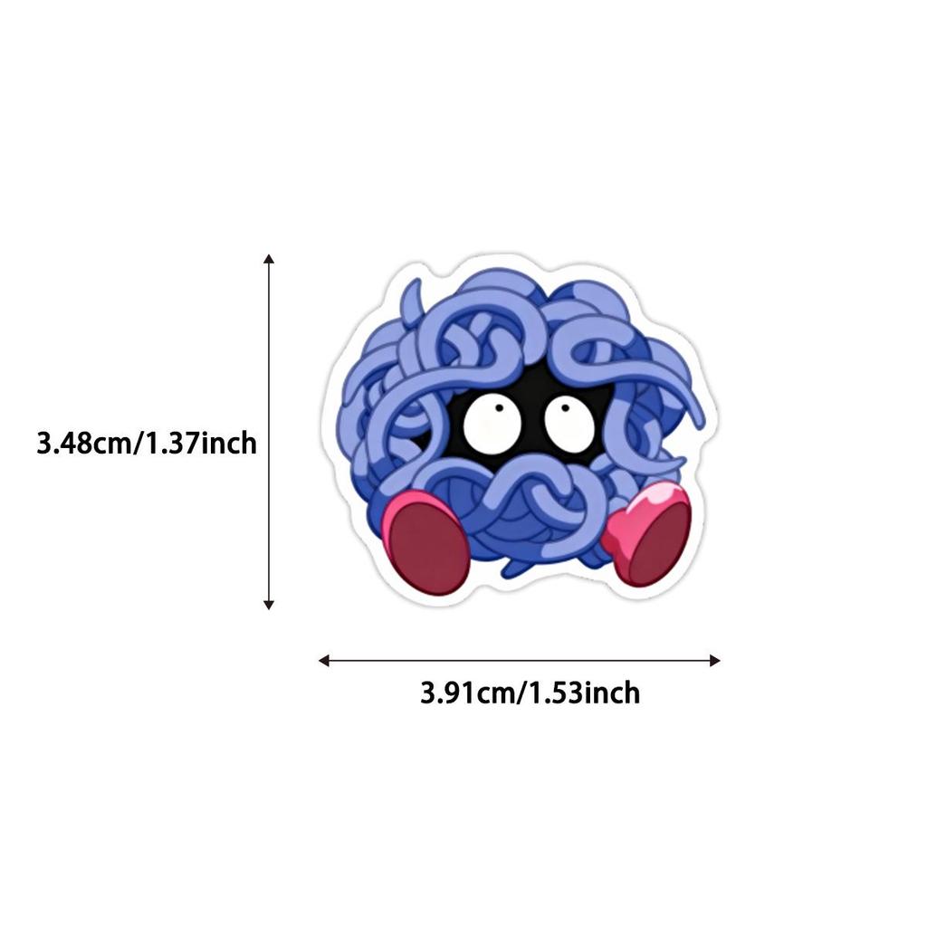 100 Pokemon Pikachu Anime Stickers – Waterproof PVC Decals for Notebooks & Journals