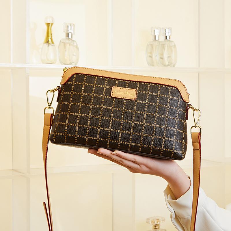 Bag Women's Bag Simple Autumn and Winter Senior Sense Retro Atmosphere Mother Bag Middle-aged Shoulder Bag Niche Crossbody Bag