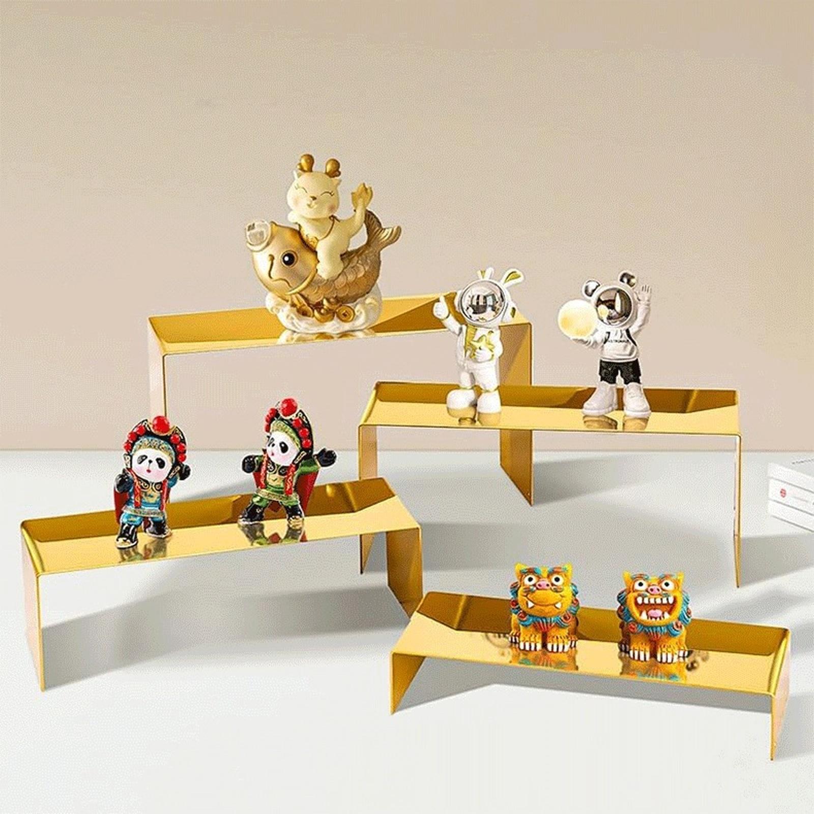 

Stainless Steel Display Riser Multi-purpose Metal Display Stand Desktop Jewelry Display Stand One Size