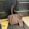 Autumn and Winter New Niche Suede Bag Large-capacity Tote Bag Commuter Shoulder Bag Textured Women's Bag