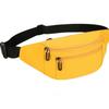 Solid Color Sports Fanny Pack Waterproof Mobile Phone Bag Fashion Oxford Waist Bag  Outdoor