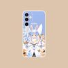 Holo Usada Pekora Clear Mobile Phone Case for Samsung Galaxy S25 S24 S23 S22 S21Plus FE Ultra Colorful Cover