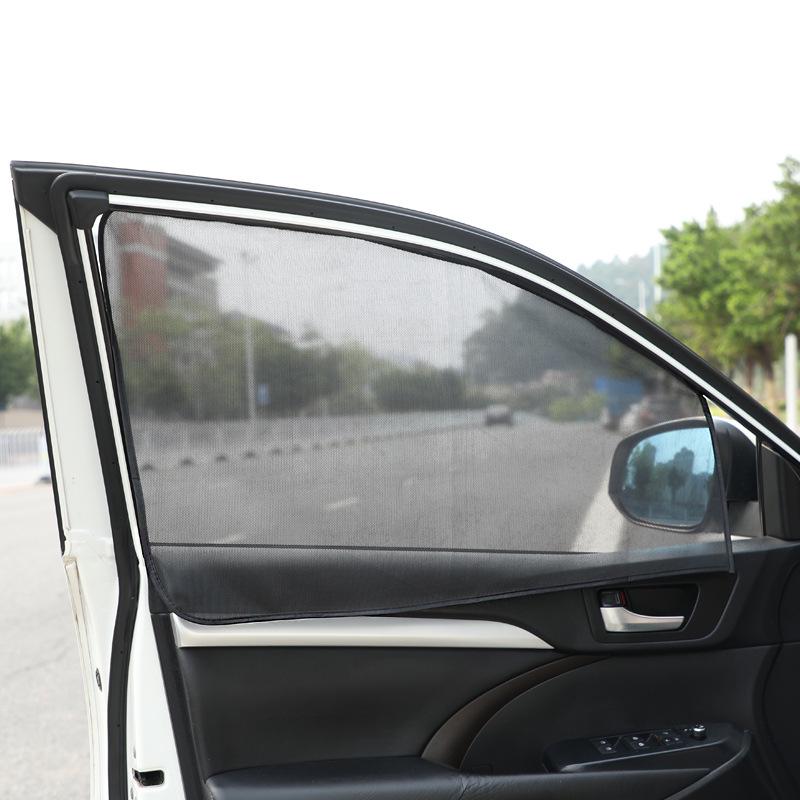 Magnetic Mesh Car Window Sunshade: Mosquito-Proof, Heat-Insulating Side Screen